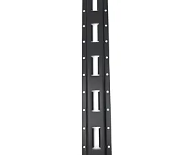 Bevestigingsrails & Toebehoren Verticale bevestigingsrail /  E-trackrail - 0,6m - Staal - Zwart