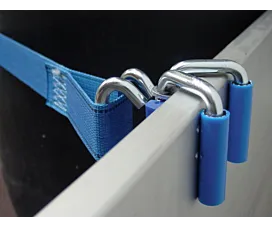 Toebehoren Spanband - 200kg - 3,6m - 45mm - Boordklem - Blauw