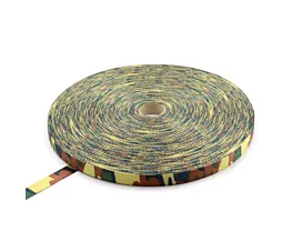 Polyester 25mm Polyester band - 25mm - 1200kg - Rol - 100m - Militaire print