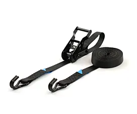 Tot 1,5T - Standaard Spanband - 1,2T - 25mm - 2-delig - Ratel - Zwart + Eigen label