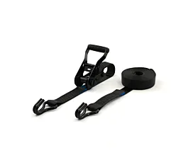 Alle zwarte spanbanden Spanband - 2,5T - 35mm - 2-delig - Ratel - Zwart + Eigen label