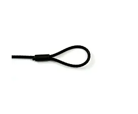 Alle staalkabels & toebehoren Zwarte kabelstroppen 5mm - 1 soepele lus - 160kg