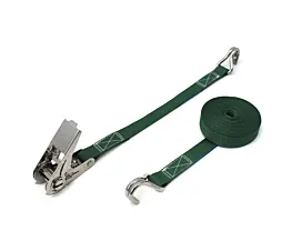 Tot 1,5T - Standaard Spanband - 400kg - 25mm - 2-delig - Ratel en spitshaken - RVS - Gepersonaliseerd