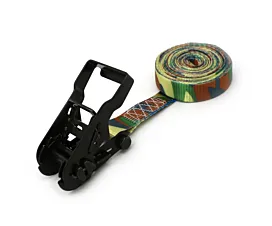 Tot 1,5T - Eindloos Spanband - 800kg - 25mm - 1-delig - Ratel - Army Green + Eigen label