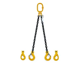 Hijsketting 2-sprongen G8 Hijsketting - 1,6t - 6mm - 2-sprong - Zonder inkorthaken - G8 - Kies uw haken Hijsketting 2-sprongen G8 Hijsketting - 1,6t - 6mm - 2-sprong - Zonder inkorthaken - G8 - Kies uw haken