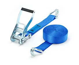 4T - Standaard Spanband - 4T - 9m - 50mm - 2-delig - Spitshaken - Blauw
