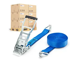 Pallet spanbanden 50mm Pallet Spanbanden - ERGO 5T Eco - 9m - 50mm - 2-delig - STF450 - Blauw - 192st.