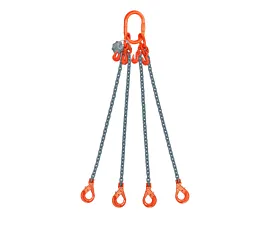 Alle hijskettingen Hijsketting - 10mm - 4-sprong - inkorthaken - G10 - kies uw haken Alle hijskettingen Hijsketting - 10mm - 4-sprong - inkorthaken - G10 - kies uw haken